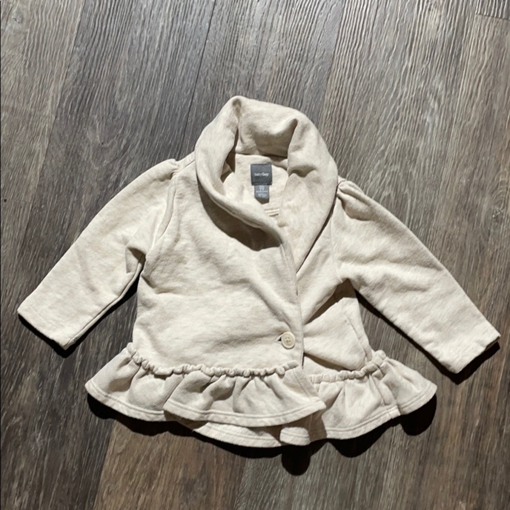 4/$20 Baby Gap Button Over Sweatshirt Sz 6-12 mth